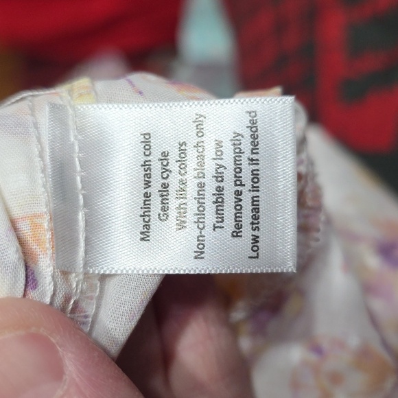 VTG NWT National Womens Robe Housecoat Butterflies Floral Front Zip Pockets 3X - Picture 12 of 14